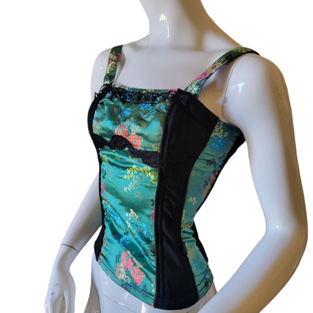 Tripp NYC Y2K 90s zipper Corset Tank top Size xsmall